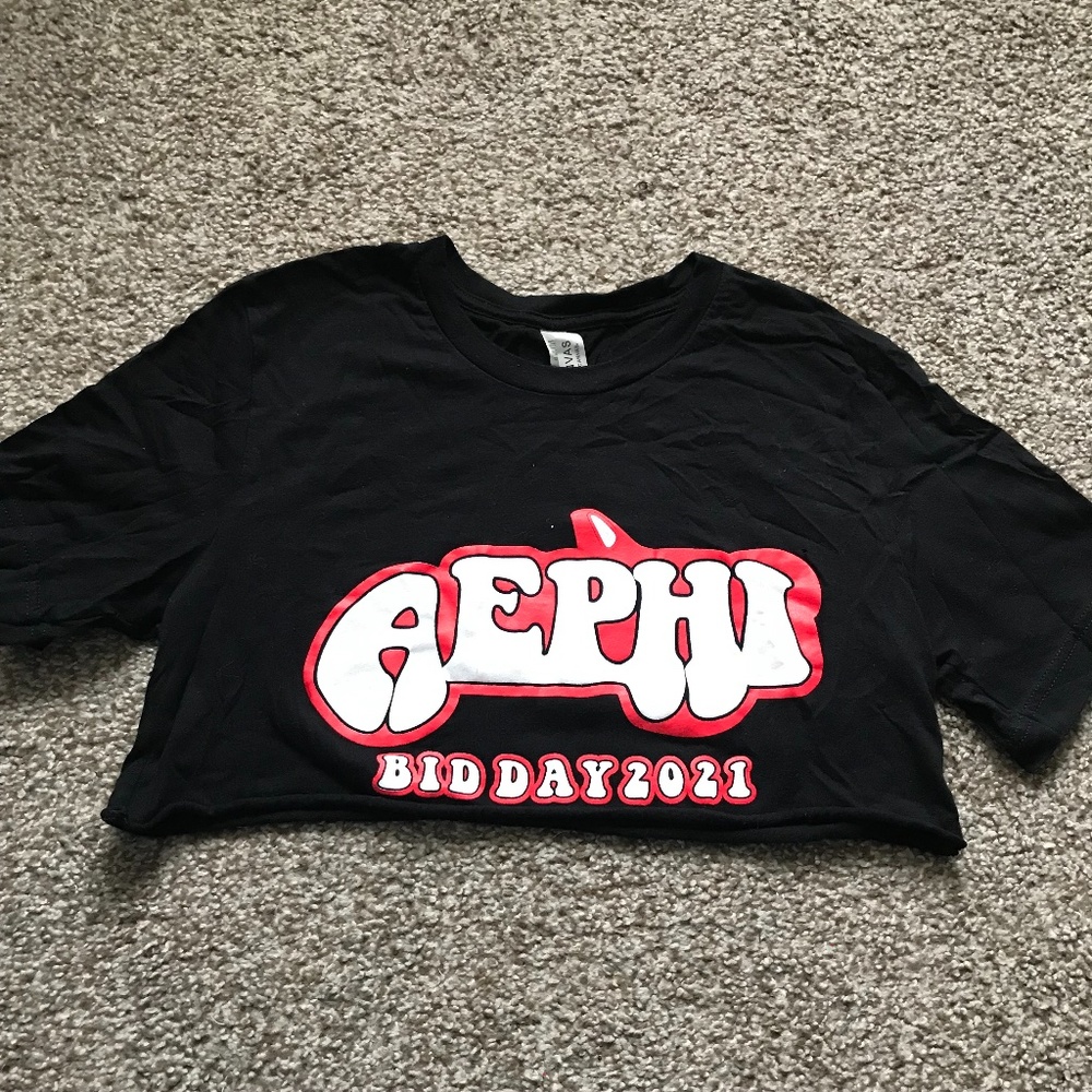 AEPhi 2021 Bid Day Cropped Shirt